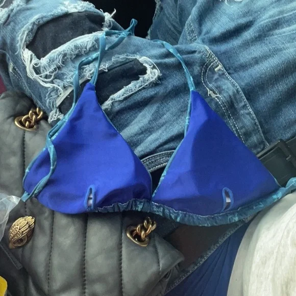 Louis Vuitton Teal Monogram Bikini Top - Picture 2 of 4